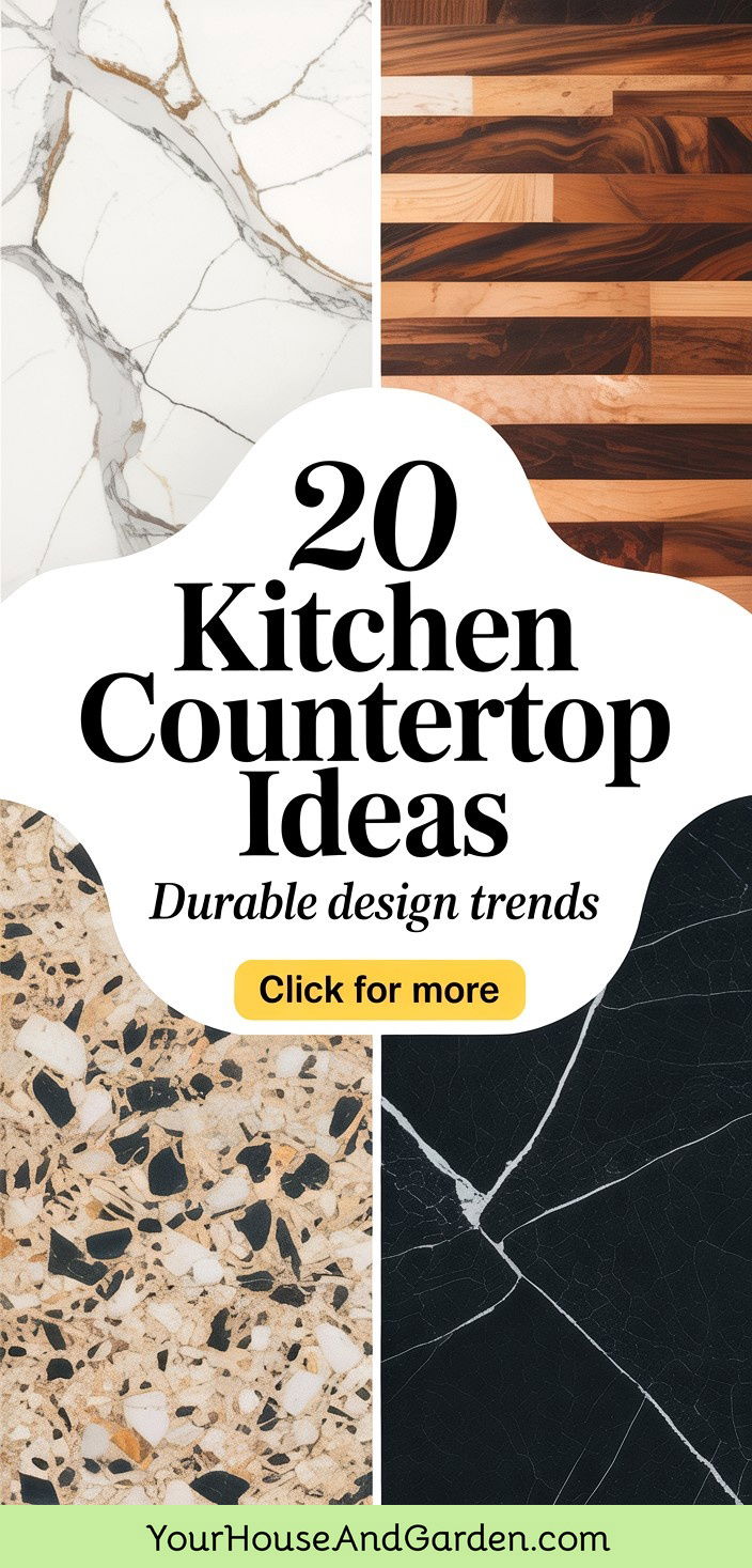 20 Kitchen Countertop Ideas Materials and Design Inspirations