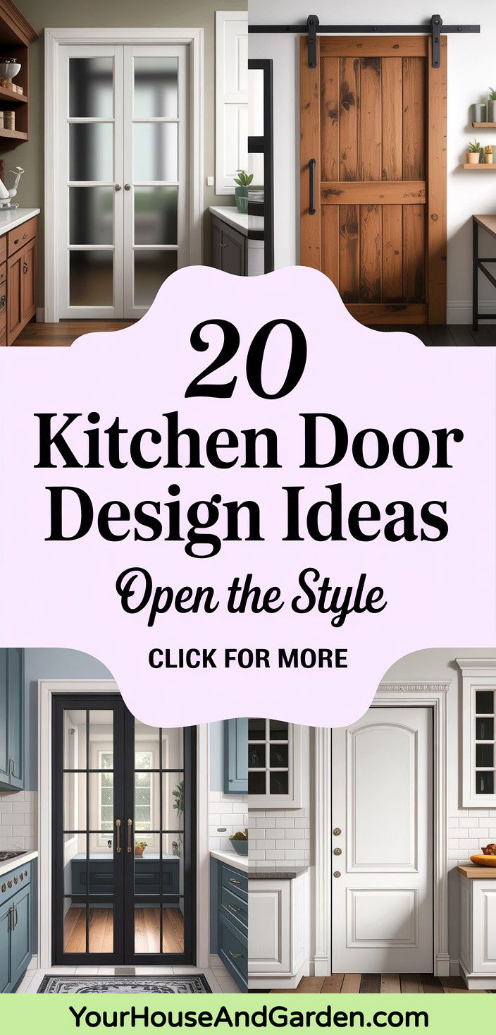 20 Kitchen Door Design Ideas Styles to Transform Your Space