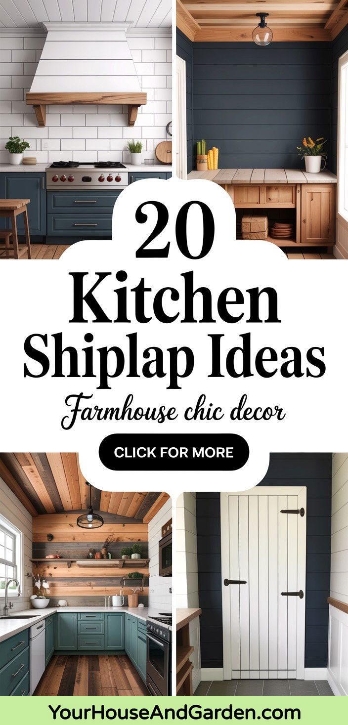 20 Kitchen Shiplap Ideas With Kitchen Island Ideas - 20 Kitchen Shiplap Ideas With Kitchen Island Ideas