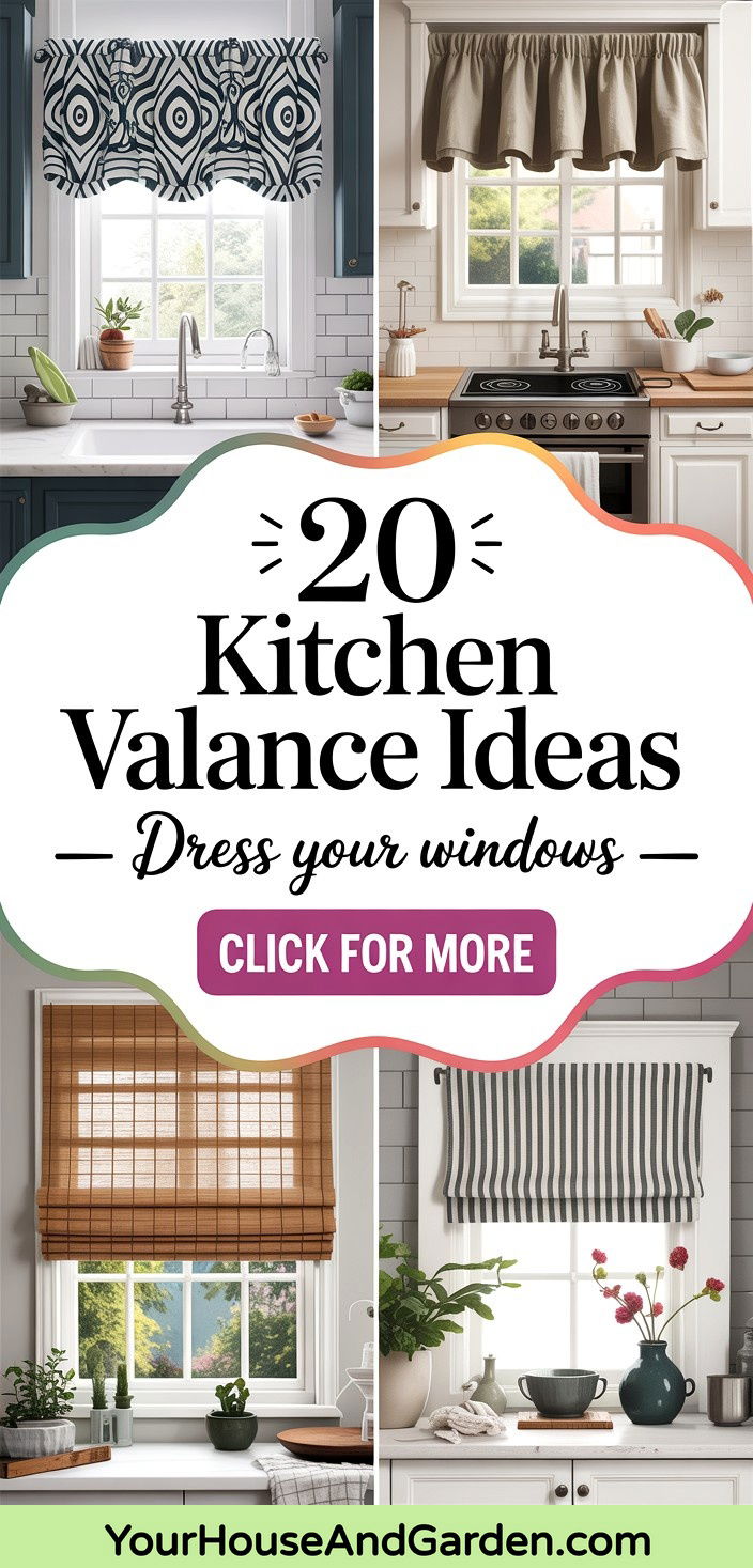 20 Kitchen Valance Ideas Stylish Window Treatments