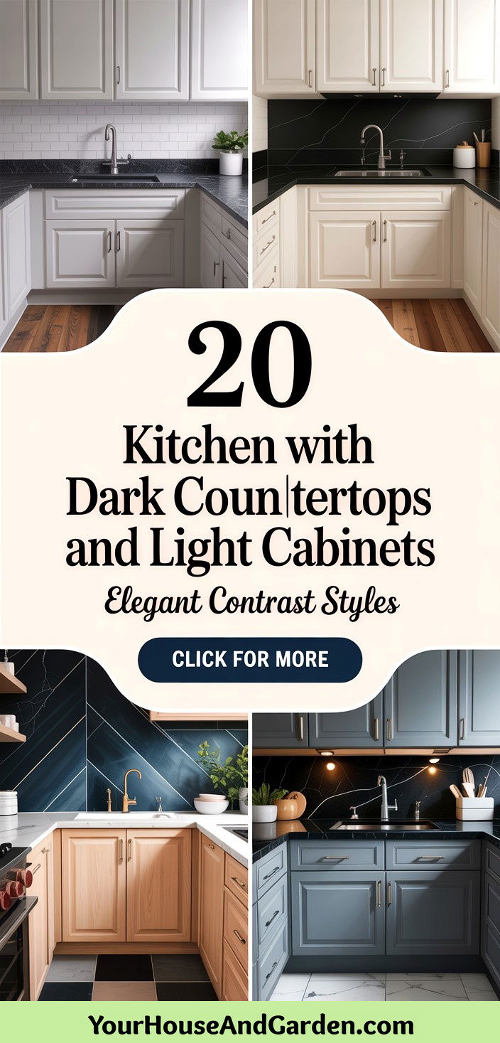 20 Kitchen With Dark Countertops And Light Cabinets - 20 Kitchen With Dark Countertops And Light Cabinets