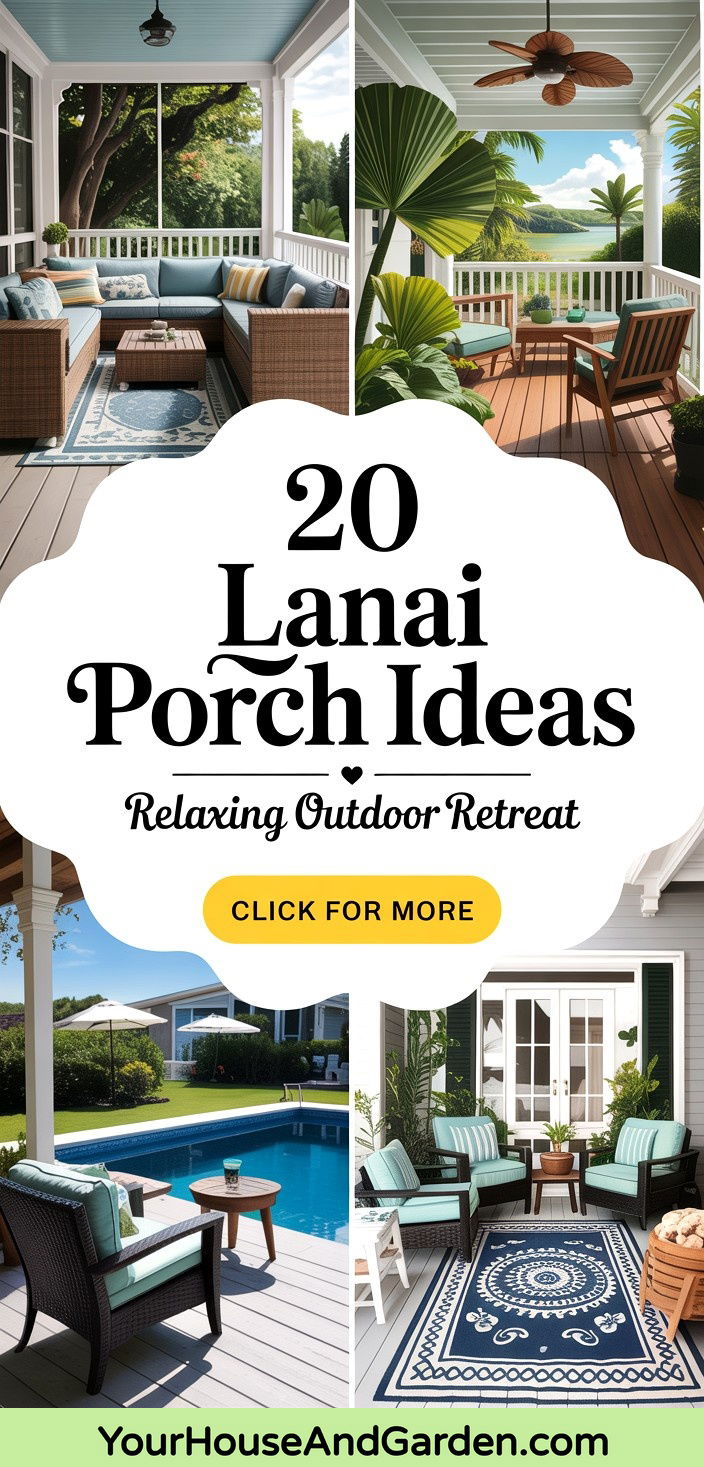 20 Lanai Porch Ideas for a Relaxing Outdoor Retreat - 20 Lanai Porch Ideas for a Relaxing Outdoor Retreat
