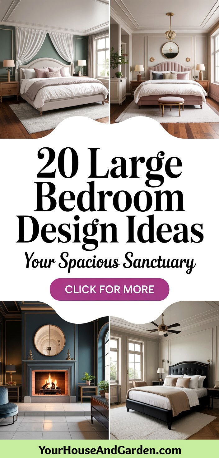 20 Large Bedroom Design Ideas for a Spacious Sanctuary - 20 Large Bedroom Design Ideas for a Spacious Sanctuary