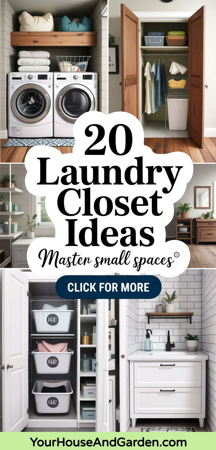 20 Laundry Closet Ideas for Small Space Organization - 20 Laundry Closet Ideas for Small Space Organization