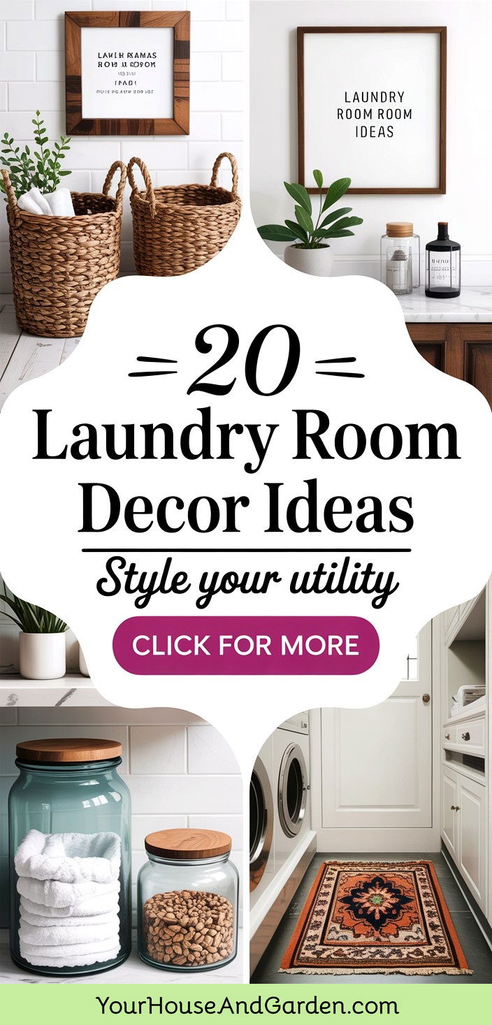 20 Laundry Room Decor Ideas for Stylish and Functional Spaces - 20 Laundry Room Decor Ideas for Stylish & Functional Spaces