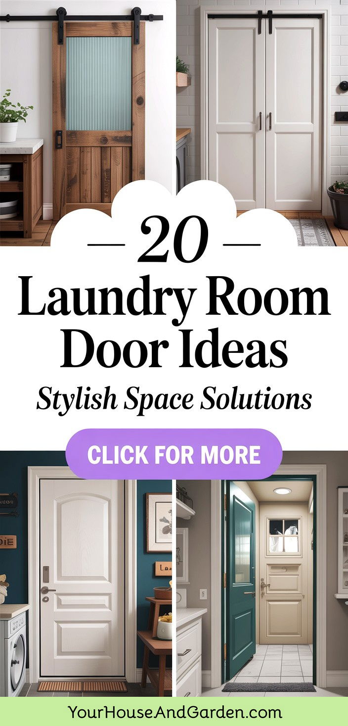 20 Laundry Room Door Ideas to Enhance Style and Save Valuable Space - 20 Laundry Room Door Ideas to Enhance Style and Save Valuable Space