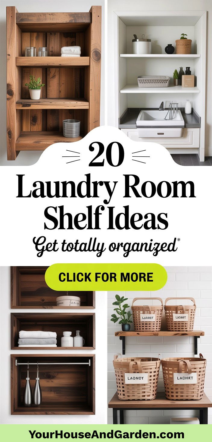 20 Laundry Room Shelf Ideas for Organized and Clutter-Free Spaces - 20 Laundry Room Shelf Ideas for Organized and Clutter-Free Spaces