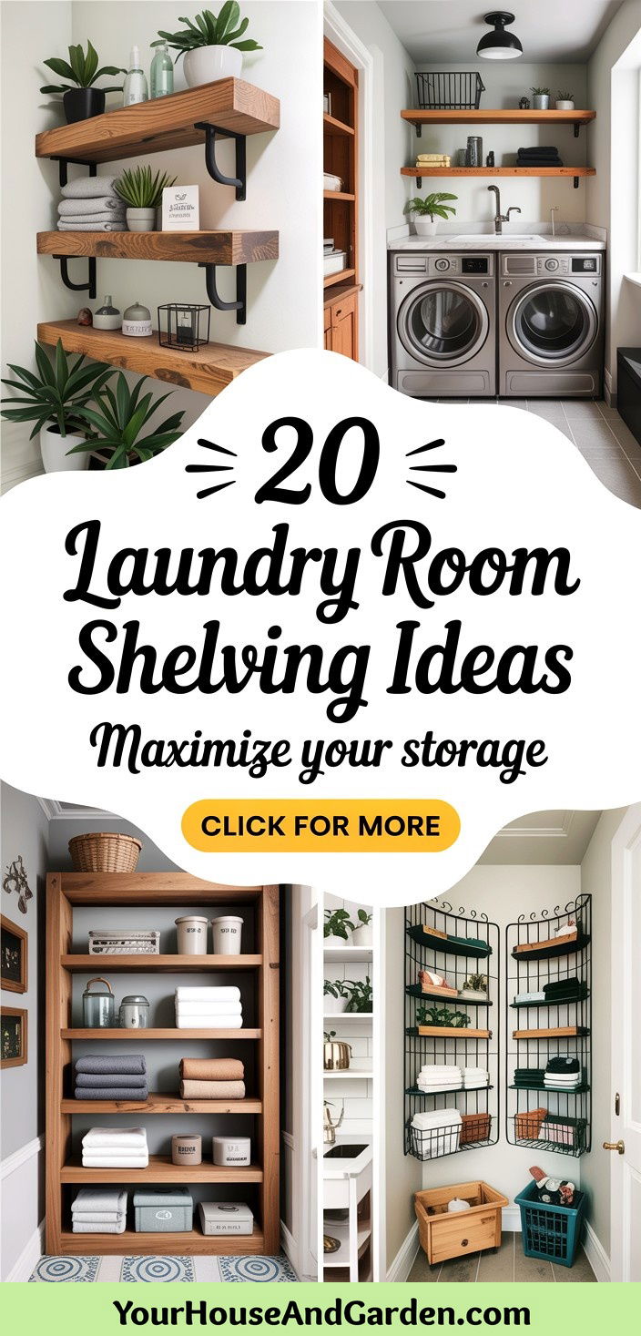 20 Laundry Room Shelving Ideas to Maximize Storage and Organization - 20 Laundry Room Shelving Ideas to Maximize Storage and Organization