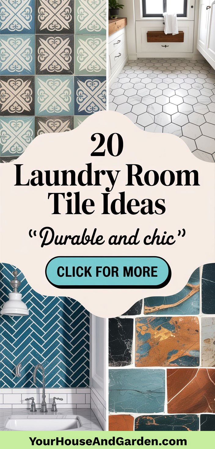20 Laundry Room Tile Ideas for Durable and Beautiful Floors - 20 Laundry Room Tile Ideas for Durable & Beautiful Floors