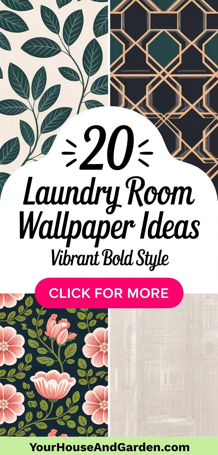 20 Laundry Room Wallpaper Ideas to Add Personality and Vibrant Style - 20 Laundry Room Wallpaper Ideas to Add Personality and Vibrant Style