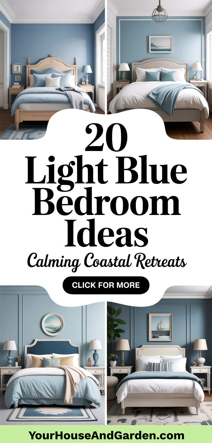 20 Light Blue Bedroom Ideas for Calming Coastal Retreats - 20 Light Blue Bedroom Ideas for Calming Coastal Retreats