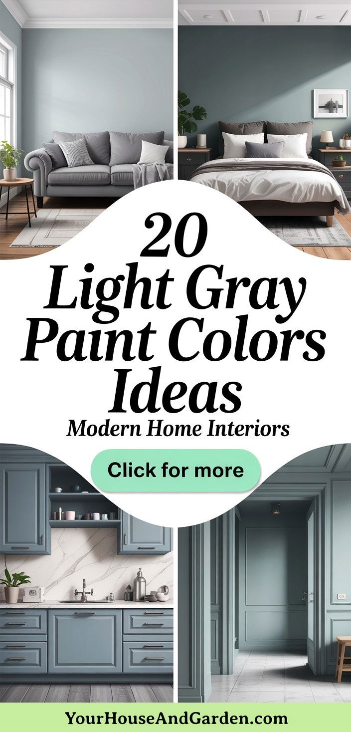 20 Light Gray Paint Colors for Modern Home Interiors - 20 Light Gray Paint Colors for Modern Home Interiors