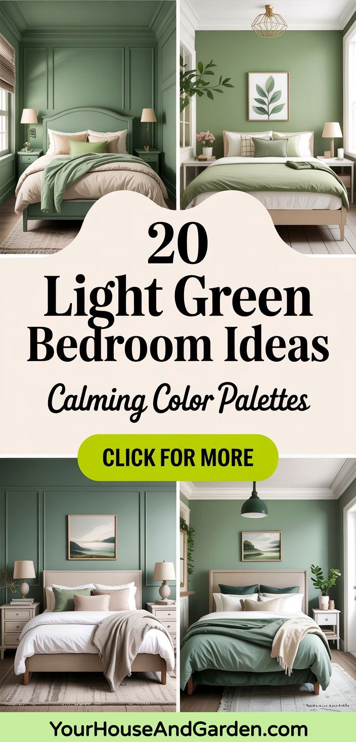 20 Light Green Bedroom Ideas Calming Color Palettes