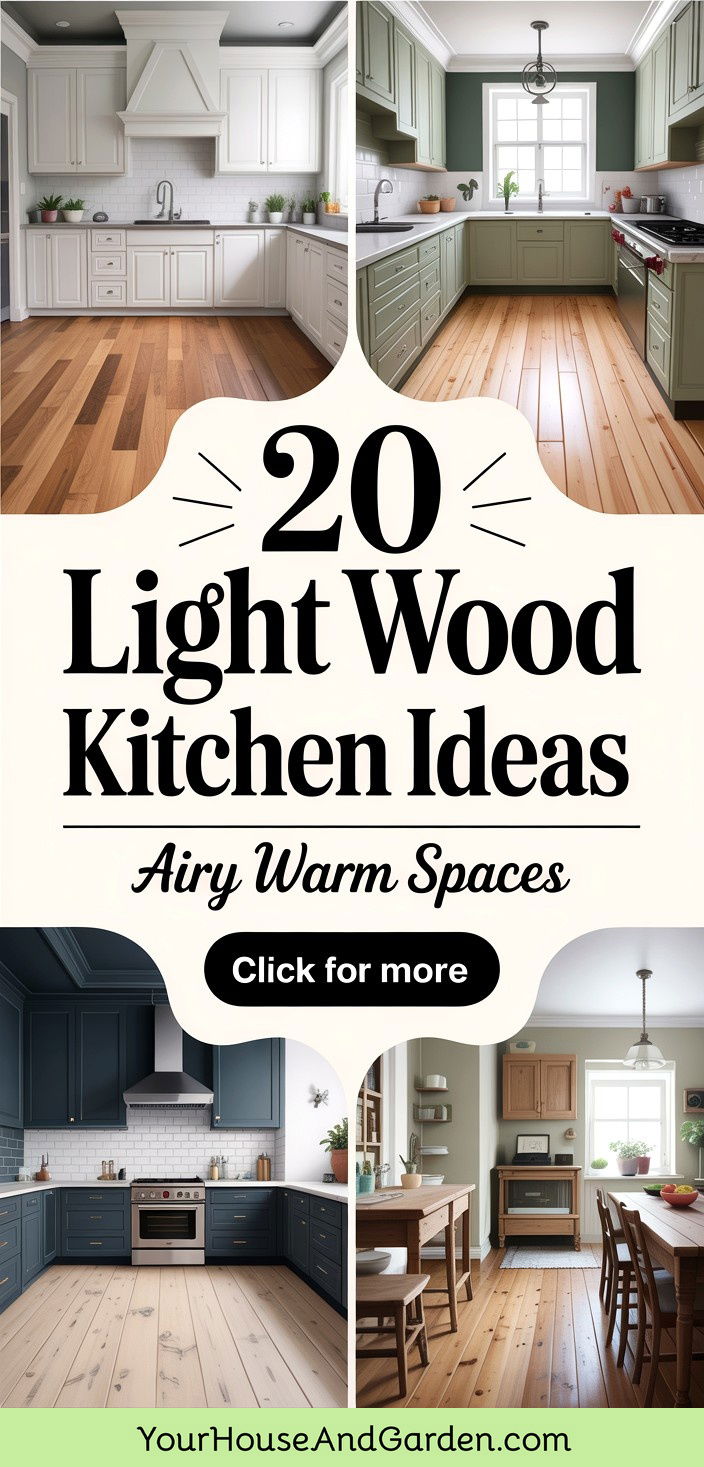 20 Light Wood Floor Kitchen Ideas for Airy Warm Spaces - 20 Light Wood Floor Kitchen Ideas for Airy, Warm Spaces