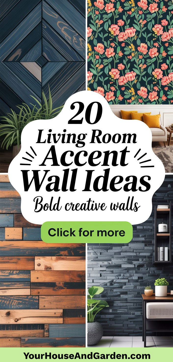20 Living Room Accent Wall Ideas Creative and Bold Designs