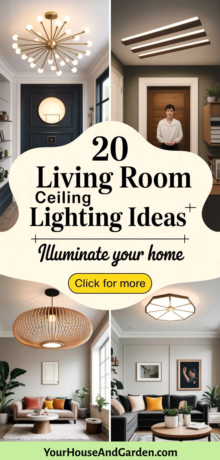 20 Living Room Ceiling Lighting Ideas Brighten Your Space