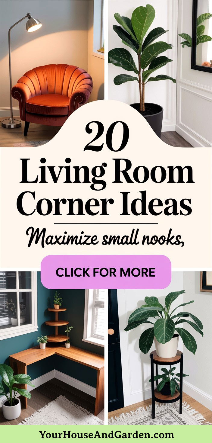 20 Living Room Corner Ideas Maximize Space with Style