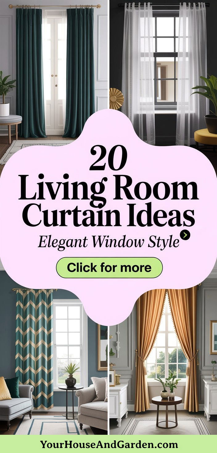 20 Living Room Curtain Ideas Elegant Drapes and Window Treatments