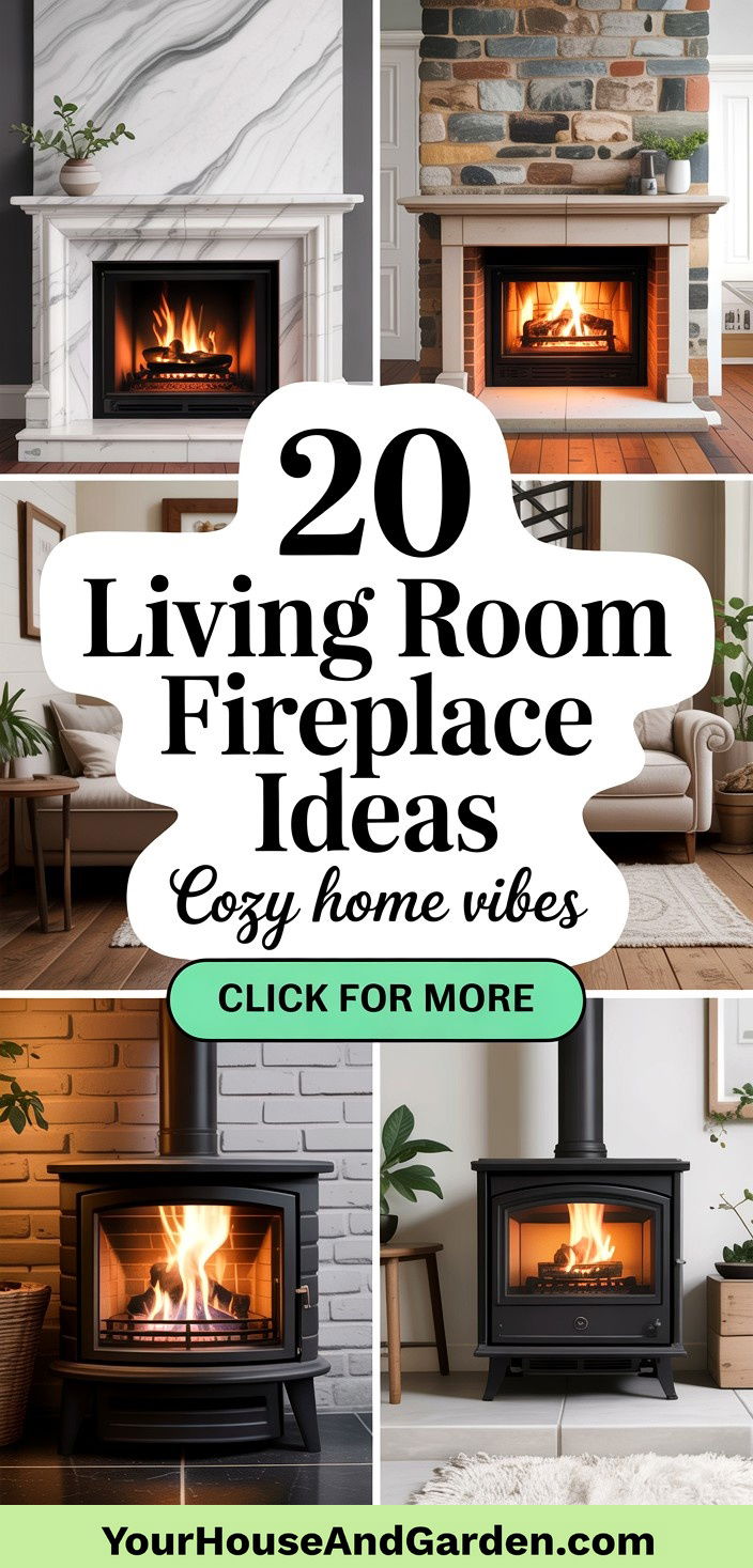 20 Living Room Fireplace Ideas Cozy Design Inspirations