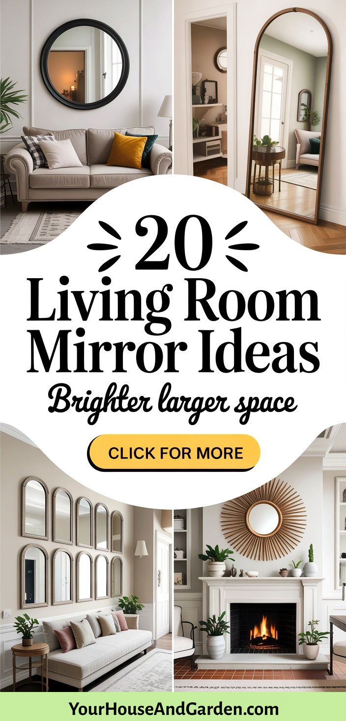 20 Living Room Mirror Ideas Enhance Space and Light