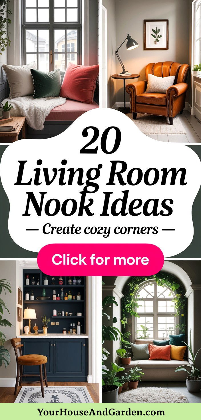 20 Living Room Nook Ideas Cozy Corners and Reading Spaces