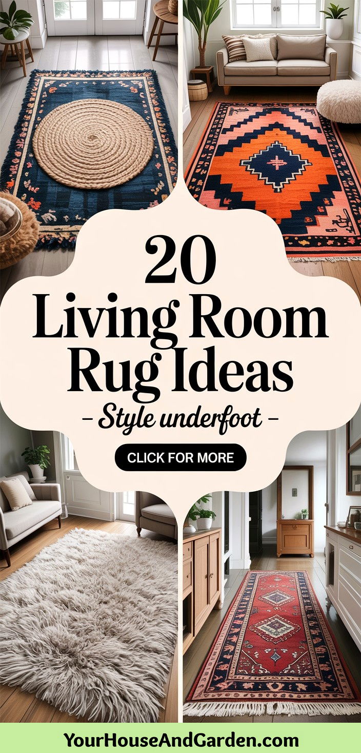 20 Living Room Rug Ideas Style and Comfort Underfoot