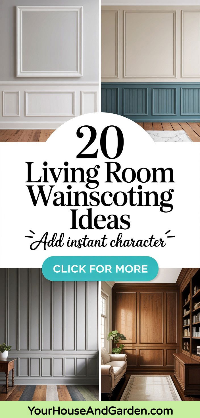 20 Living Room Wainscoting Ideas for Elegant Wall Design - 20 Living Room Wainscoting Ideas for Elegant Wall Design