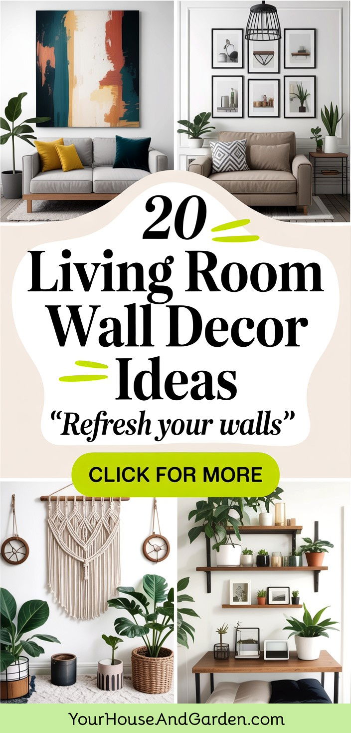 20 Living Room Wall Decor Ideas to Refresh Your Space - 20 Living Room Wall Decor Ideas to Refresh Your Space