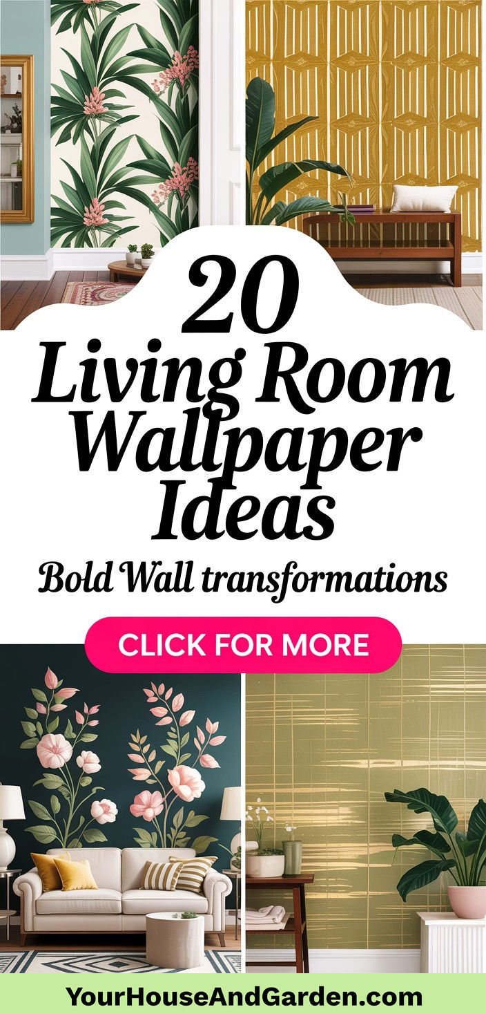 20 Living Room Wallpaper Ideas for Bold Style Statements - 20 Living Room Wallpaper Ideas for Bold Style Statements