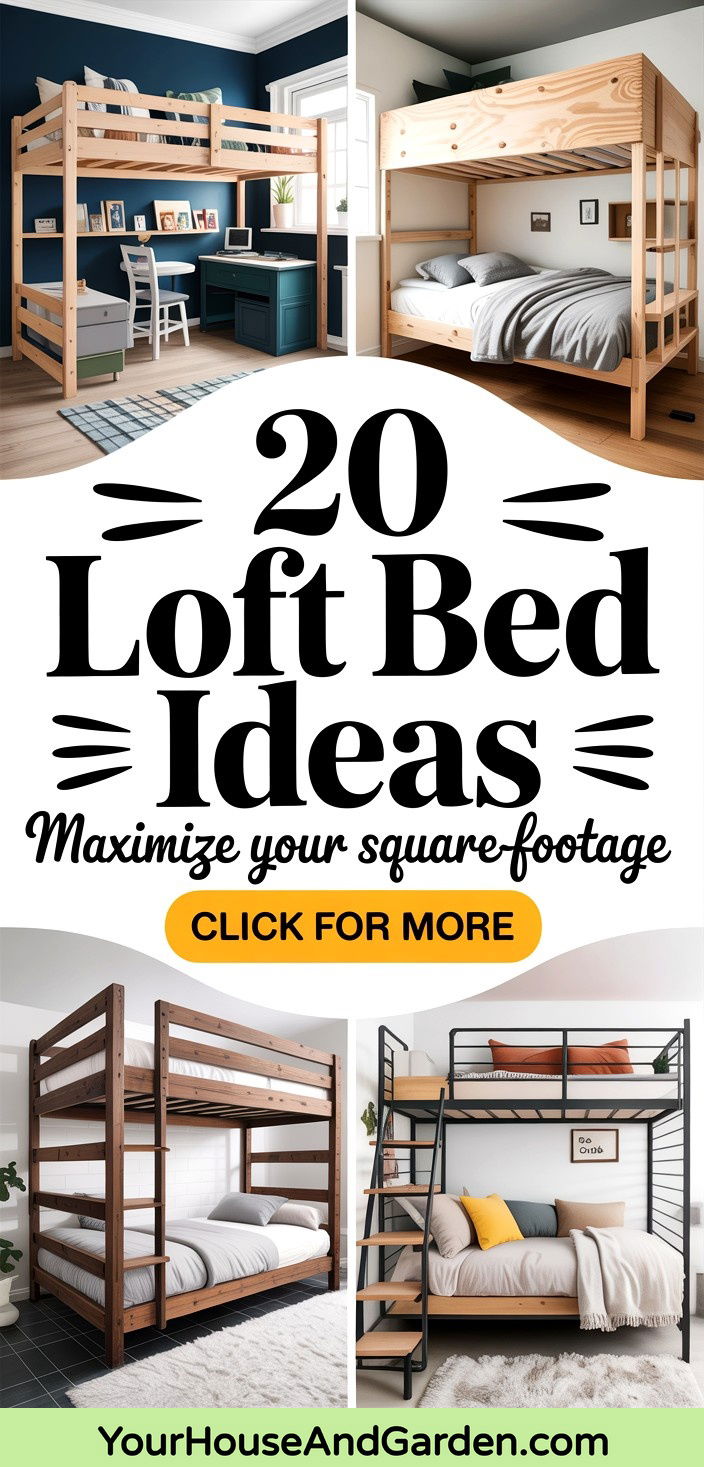 20 Loft Bed Ideas for Space-Saving and Stylish Solutions - 20 Loft Bed Ideas for Space-Saving and Stylish Solutions