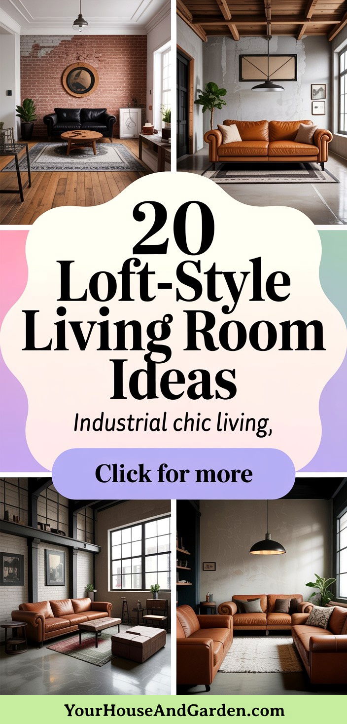 20 Loft-style Living Room Ideas for Industrial Chic Decor - 20 Loft-style Living Room Ideas for Industrial Chic Decor