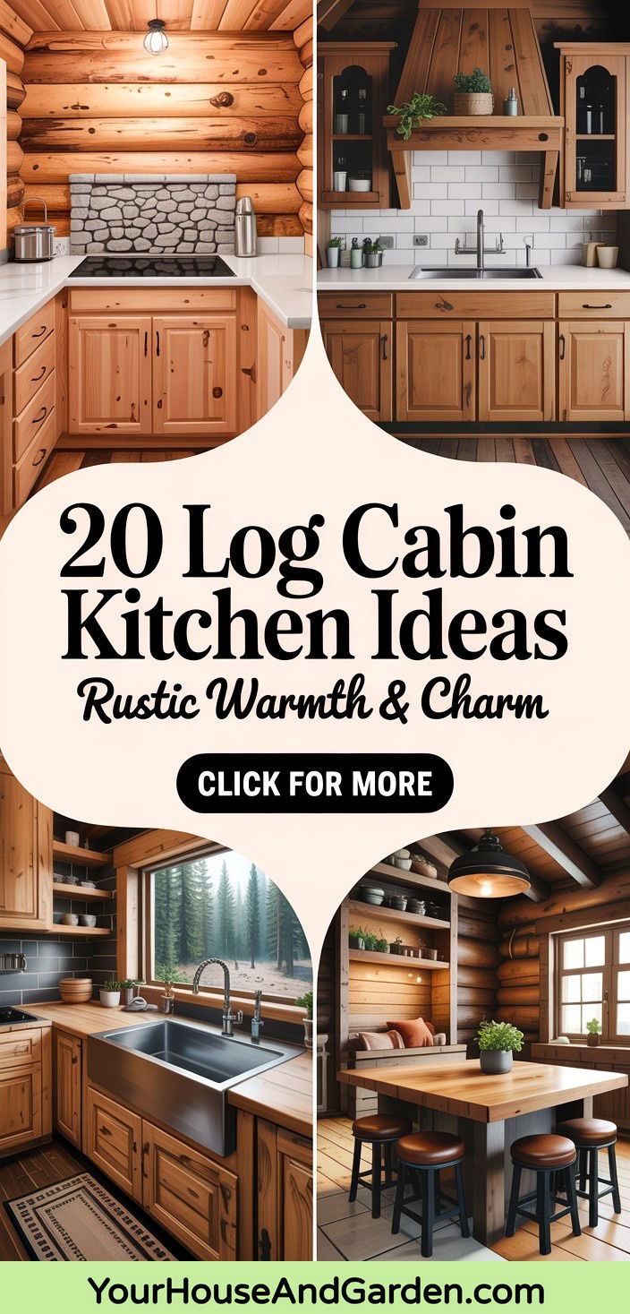 20 Log Cabin Kitchen Design Ideas - Rustic Charm and Warmth - 20 Log Cabin Kitchen Design Ideas - Rustic Charm and Warmth