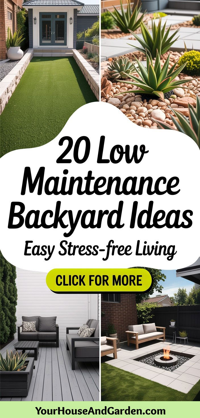 20 Low Maintenance Backyard Ideas Easy Landscaping
