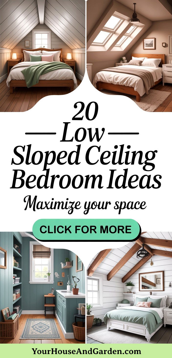 20 Low Sloped Ceiling Bedroom Ideas to Maximize Your Space - 20 Low Sloped Ceiling Bedroom Ideas to Maximize Your Space