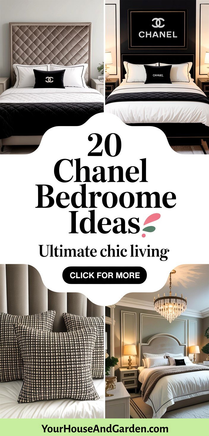 20 Luxurious Chanel Bedroom Ideas for Chic Elegance - 20 Luxurious Chanel Bedroom Ideas for Chic Elegance