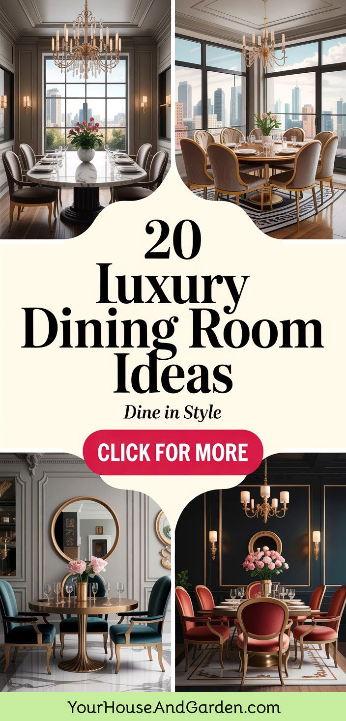 20 Luxury Dining Room Ideas for Memorable Dinner Gatherings - 20 Luxury Dining Room Ideas for Memorable Dinner Gatherings