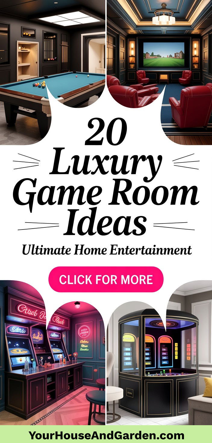 20 Luxury Game Room Ideas for Ultimate Home Entertainment - 20 Luxury Game Room Ideas for Ultimate Home Entertainment