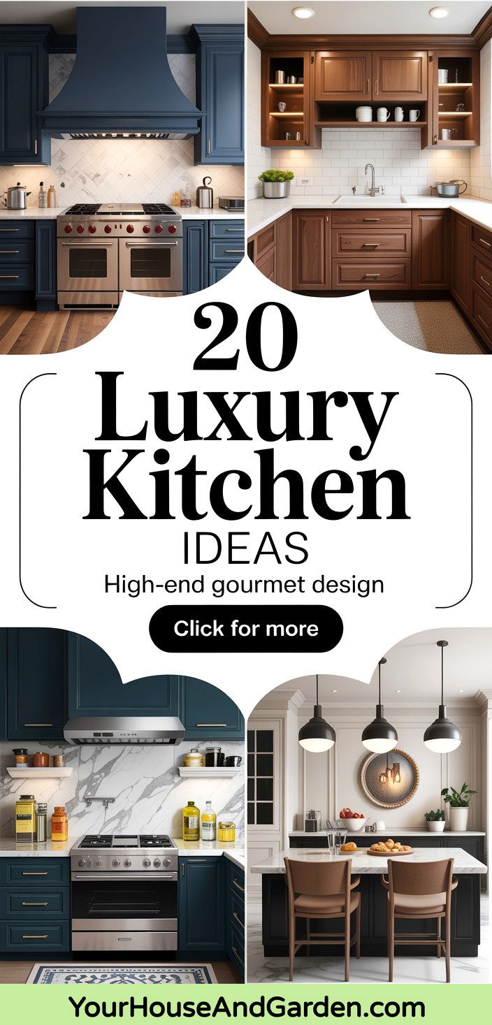 20 Luxury Kitchen Ideas High-End Gourmet Space Designs