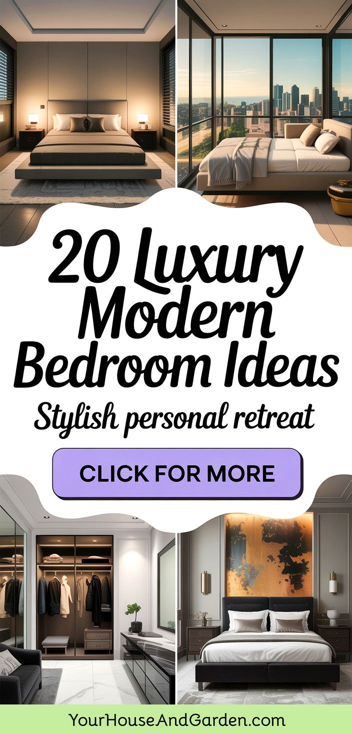 20 Luxury Modern Bedroom Ideas for a Stylish Personal Retreat - 20 Luxury Modern Bedroom Ideas for a Stylish Personal Retreat