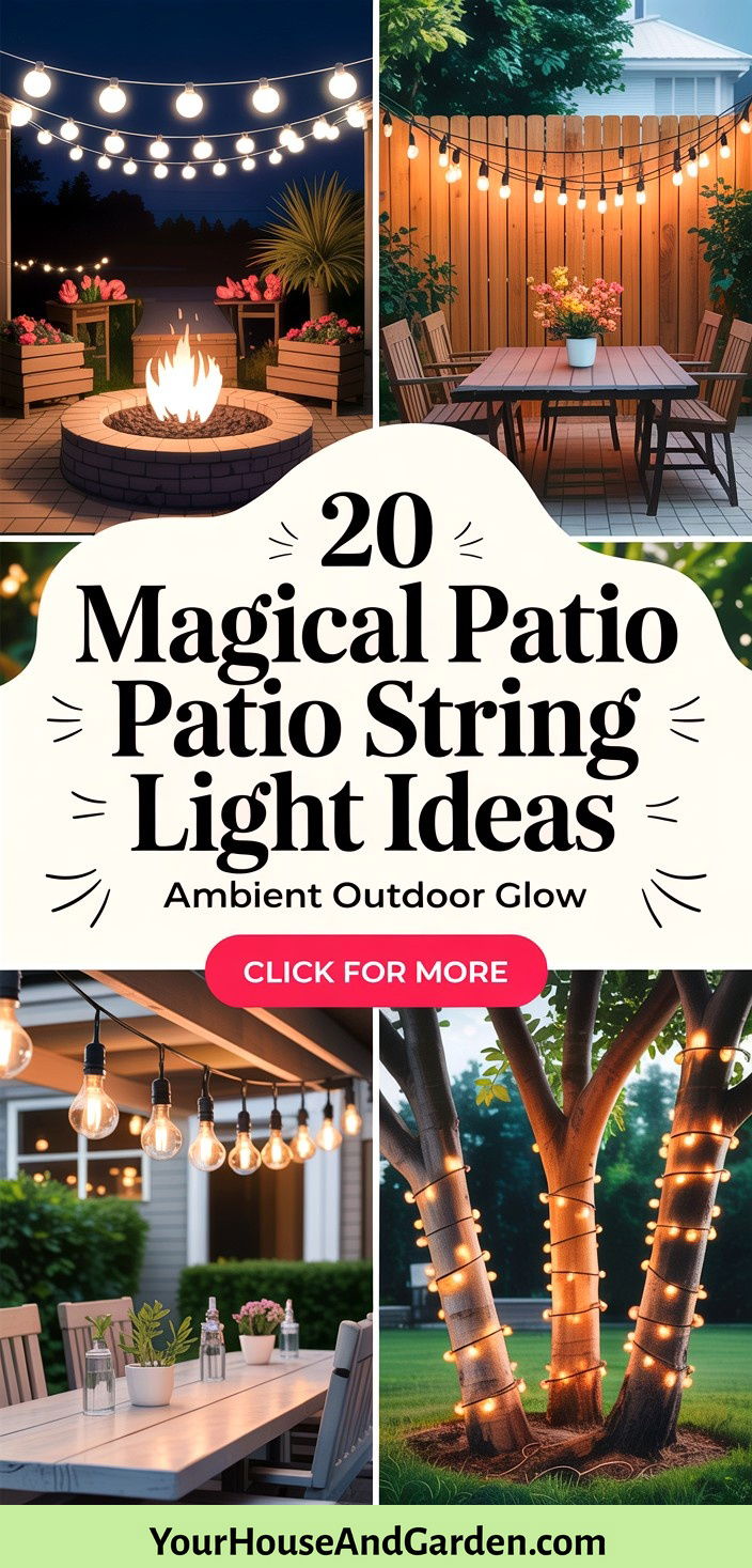 20 Magical Patio String Light Ideas for Ambient Outdoor - 20 Magical Patio String Light Ideas for Ambient Outdoor
