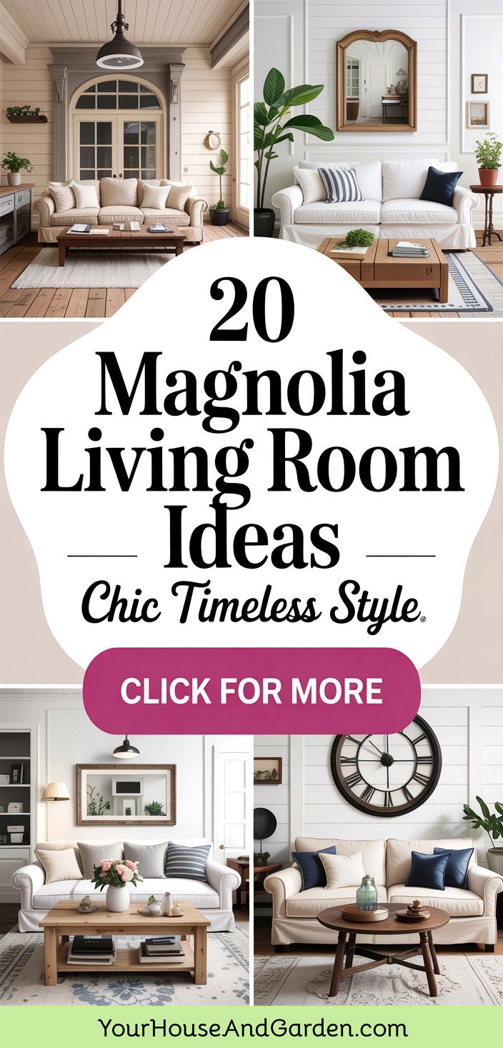 20 Magnolia Living Room Ideas Chic and Timeless Designs