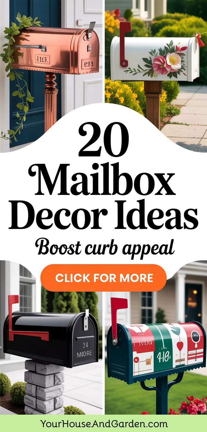 20 Mailbox Decor Ideas Add Personality to Your Home Exterior