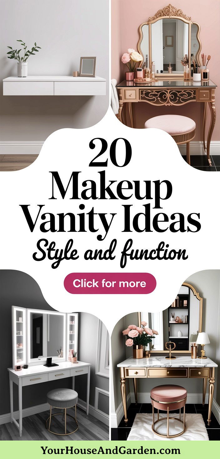 20 Makeup Vanity Ideas Stylish and Functional Beauty Stations