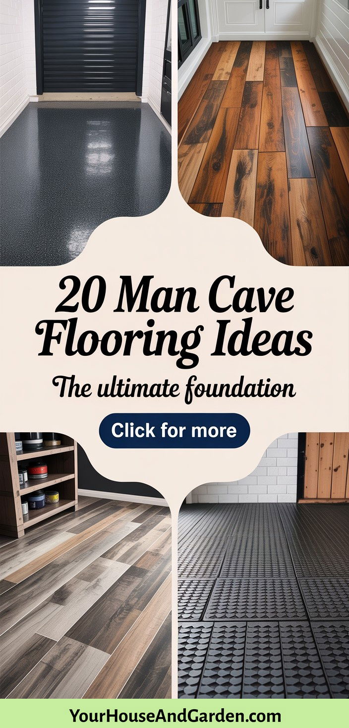 20 Man Cave Flooring Ideas Durable and Stylish Foundation Tips