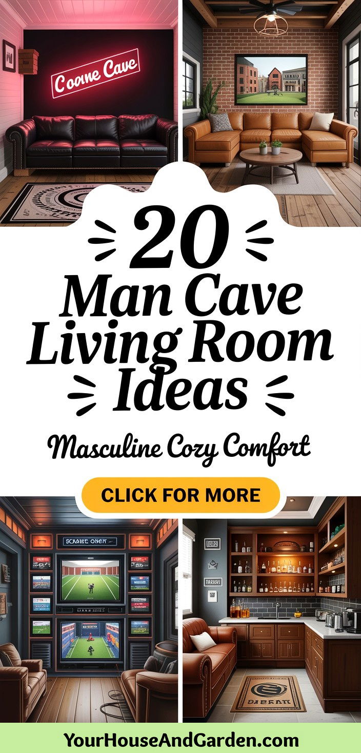 20 Man Cave Living Room Ideas Masculine and Cozy Designs