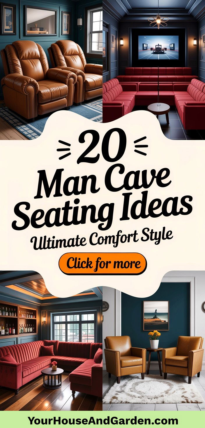 20 Man Cave Seating Ideas Ultimate Comfort and Style