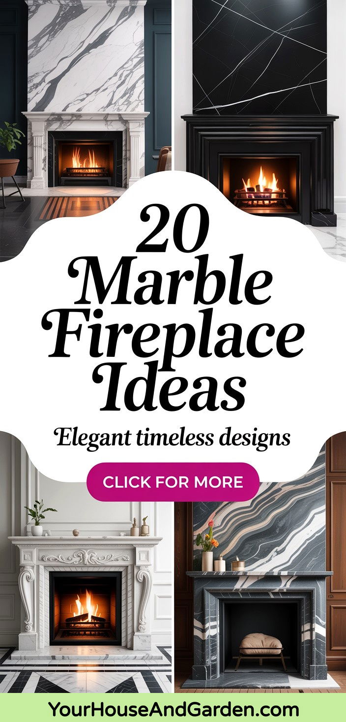 20 Marble Fireplace Ideas Elegant and Timeless Designs