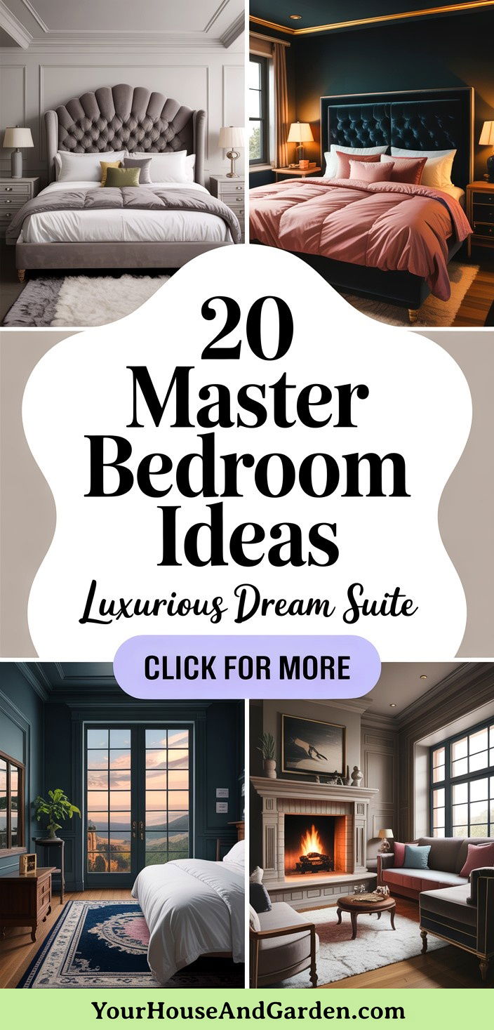 20 Master Bedroom Ideas for a Luxurious Personal Retreat - 20 Master Bedroom Ideas for a Luxurious Personal Retreat