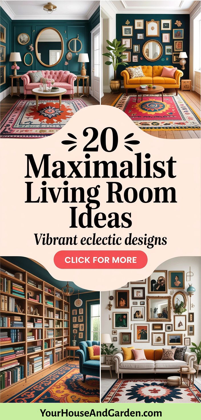 20 Maximalist Living Room Ideas Eclectic and Vibrant Designs