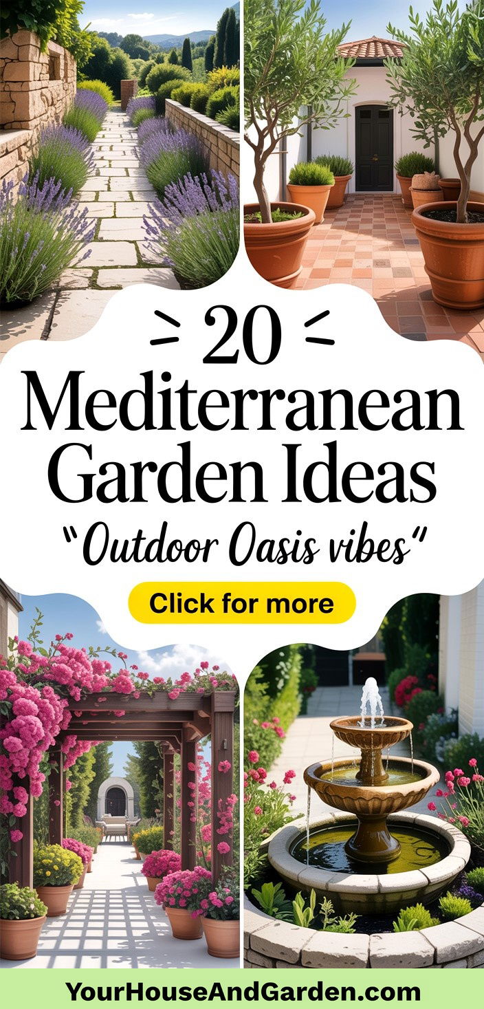 20 Mediterranean Garden Ideas to Transform Your Outdoor Space - 20 Mediterranean Garden Ideas to Transform Your Outdoor Space